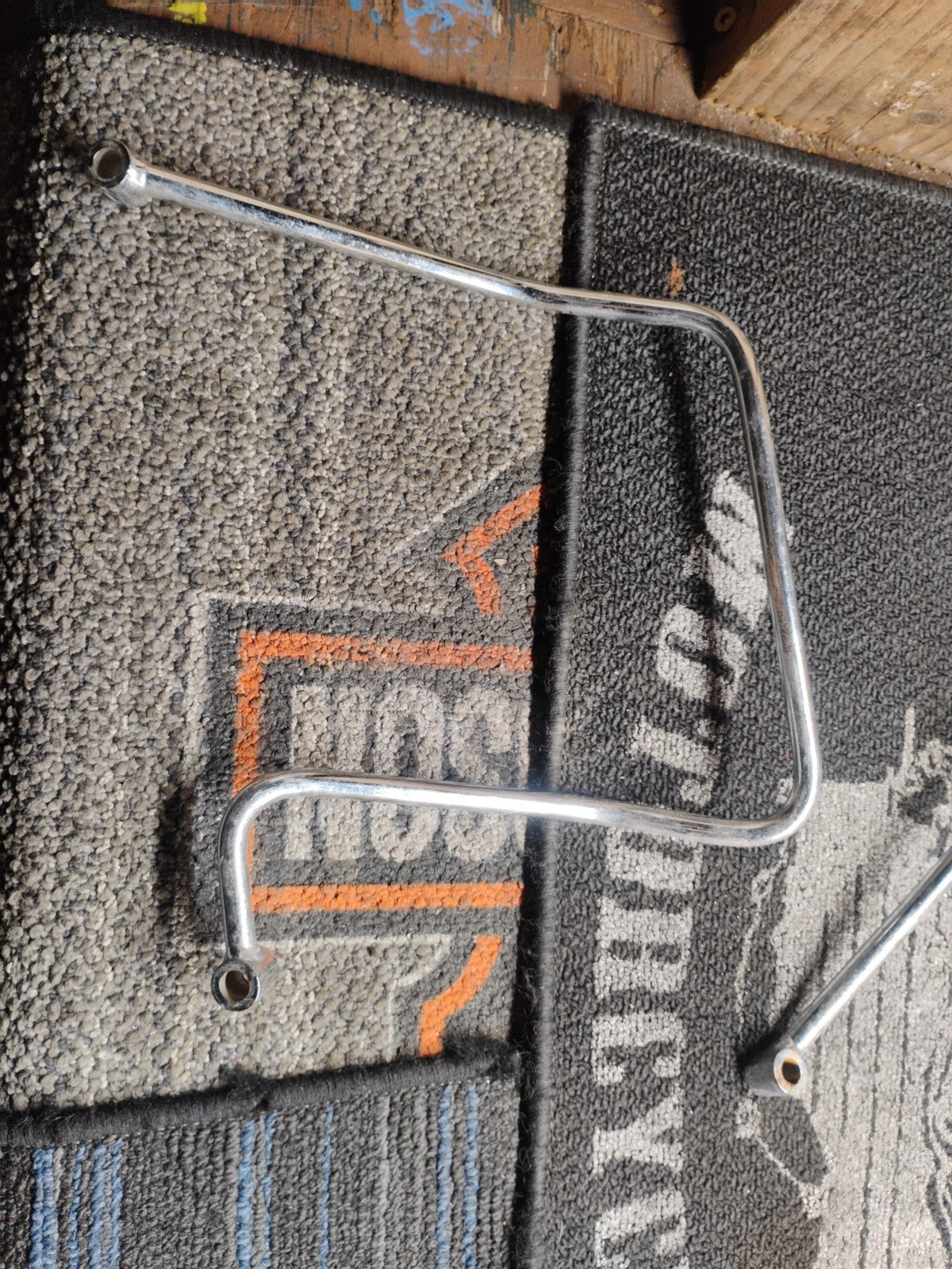HARLEY DAVIDSON GENUINE CHROME SADDLEBAG SUPPORTS FXDWG 90593-93