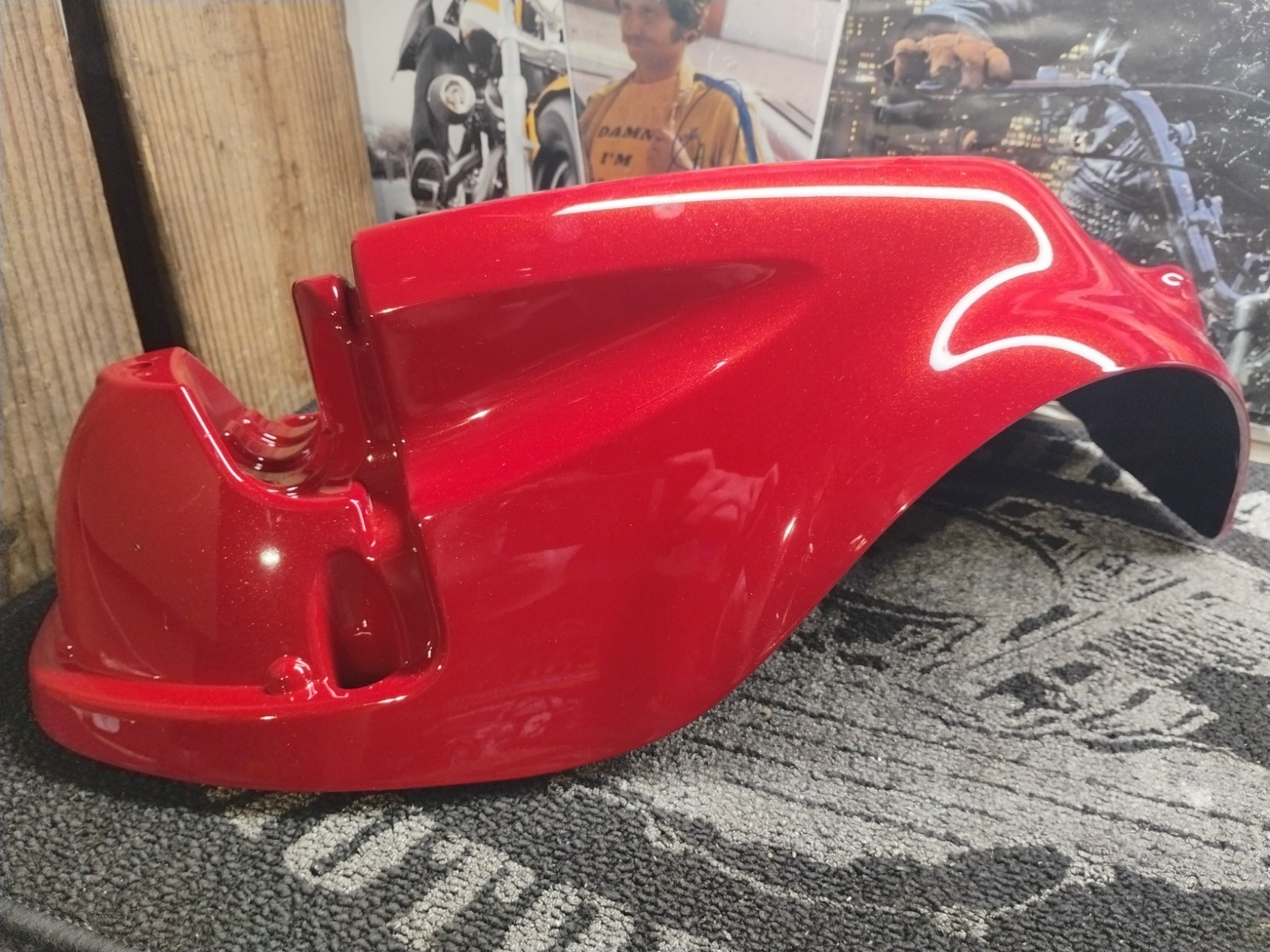 2012 Harley-Davidson CVO Right Lower Fairing Tomahawk Red OEM 58817-05