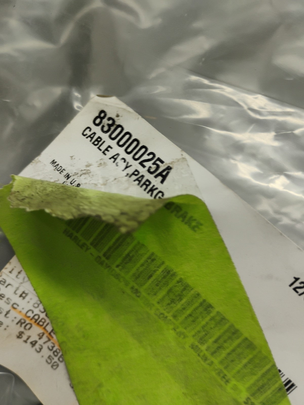 Harley OEM Trike Tri Glide 2019-2023 Freewheeler FLHTCUTG Parking Brake Cable P