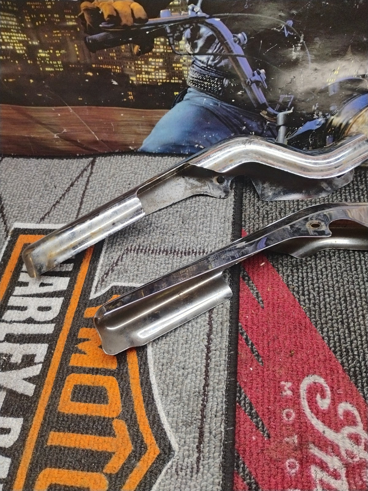 2008 HARLEY-DAVIDSON ROAD KING POLICE FLHP FRAME COVER COWL CHROME TAIL OEM SEAT