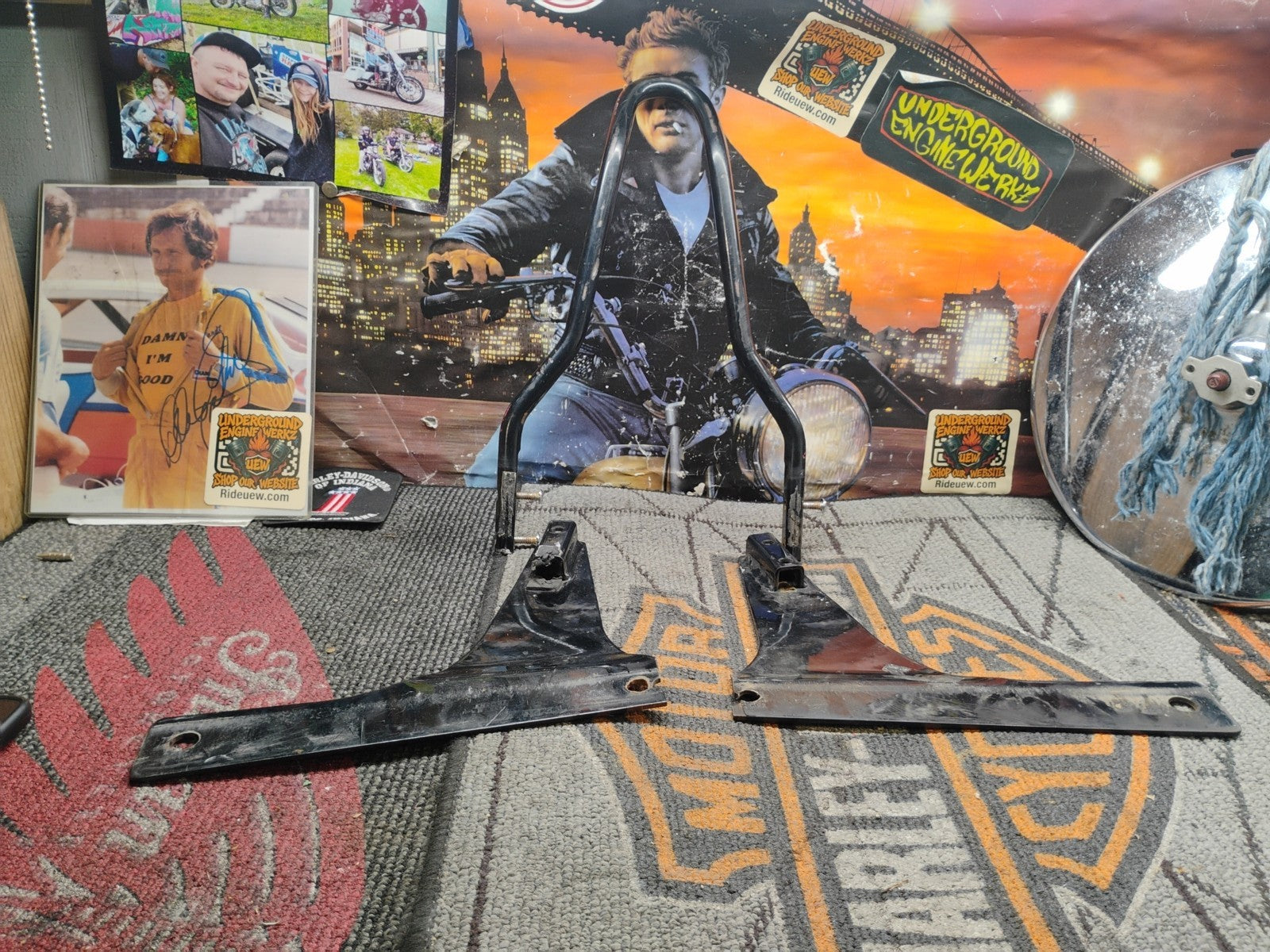  HARLEY- DAVIDSON 2006-2017 DYNA STREET BOB & SUPER GLIDE SISSY BAR 