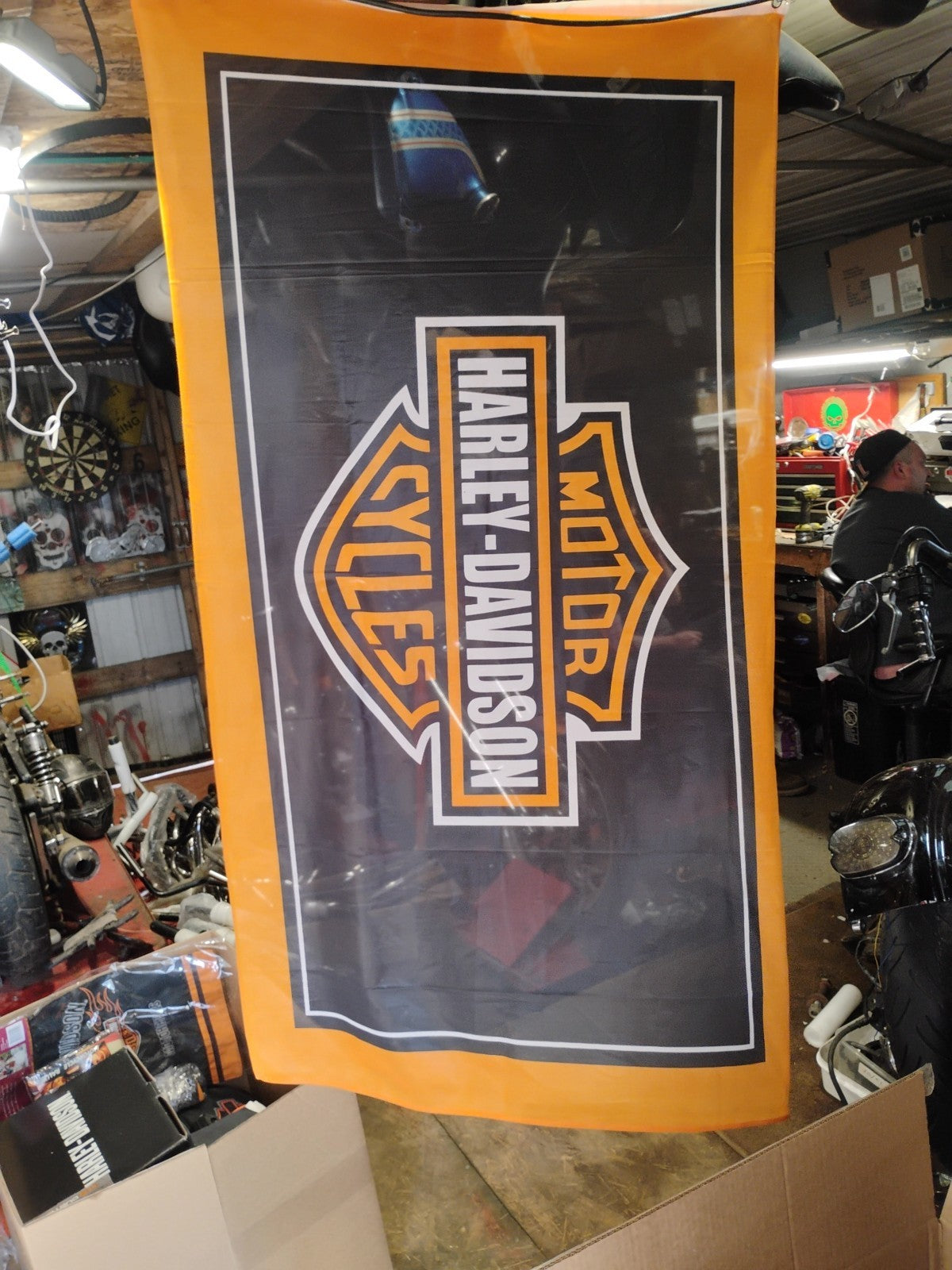 Harley Davidson Logo 3x5 ft Flag 