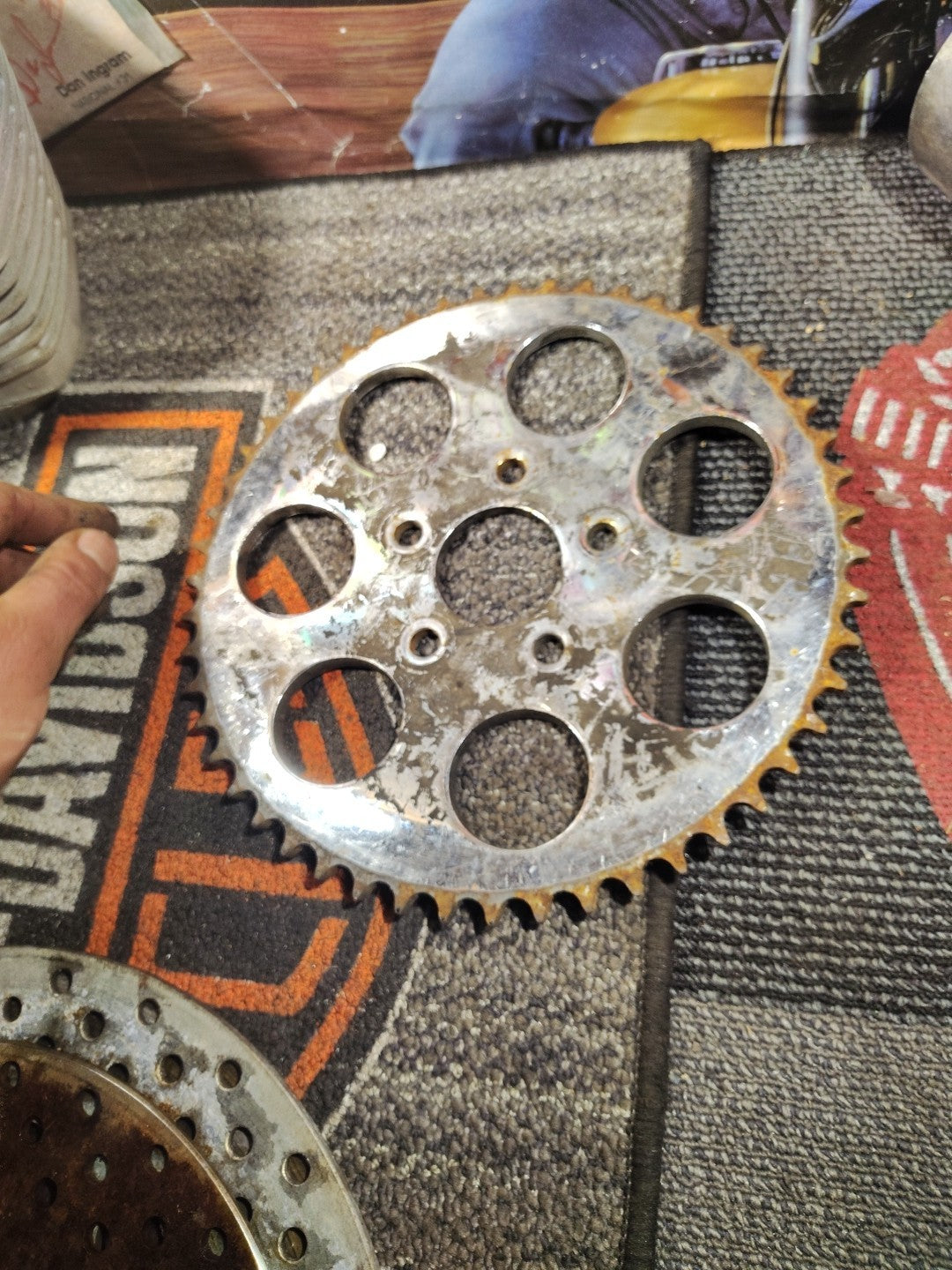 Harley-Davidson 51 Tooth Chrome Final Drive Sprocket New 40954-83