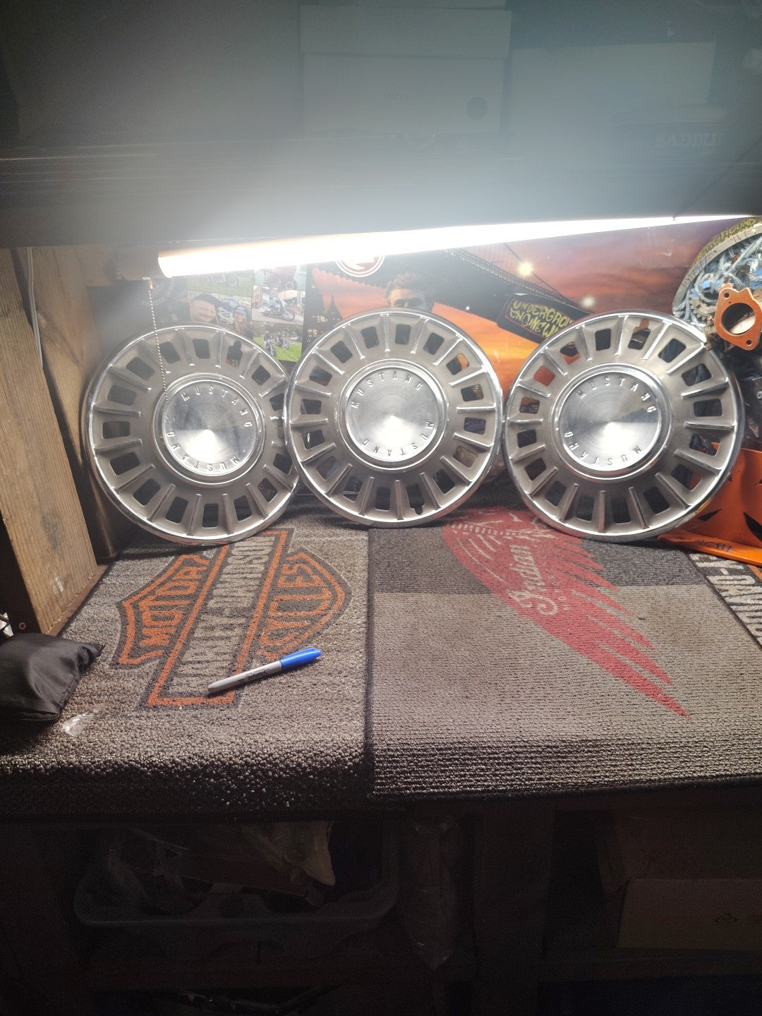 1968 Ford Mustang Hubcaps Wheel Covers SET OF 3