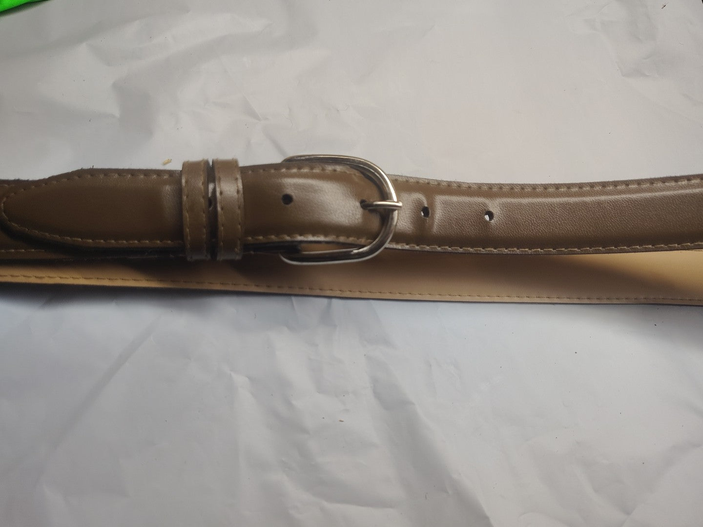  Genuine Leather TAN Dress Belt Brown 48/852 48" 1" Wide 