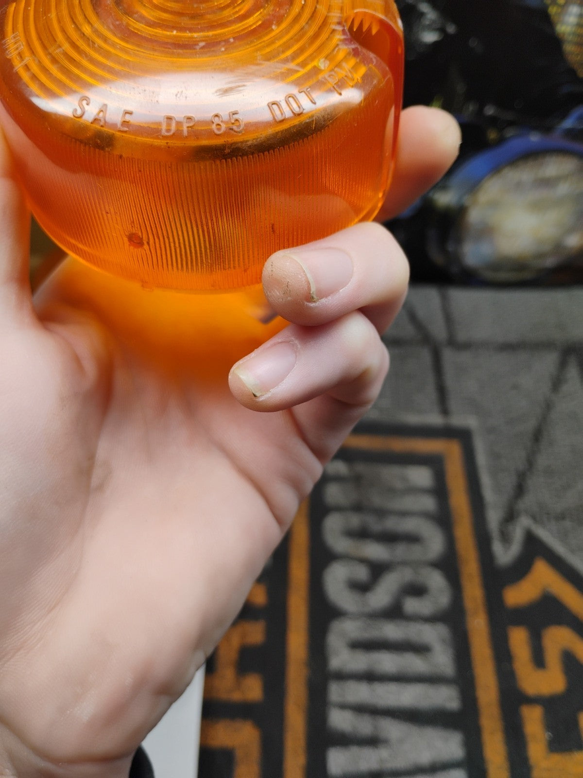 Harley Davidson OEM Num. DP 85 turn signal lens amber Dot PM multiple available 