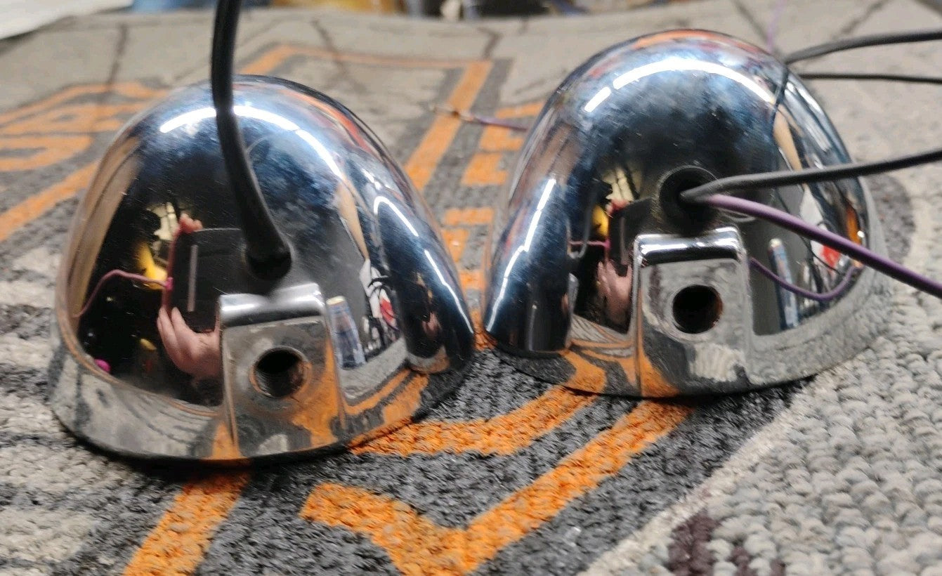 Pair Of Harley Davidson Chrome Light Housing 3"  