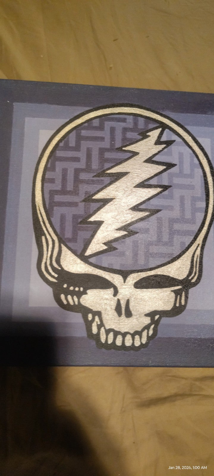 Hand Painted Grateful Dead Still Your Face Painting One Of A Kind Art 