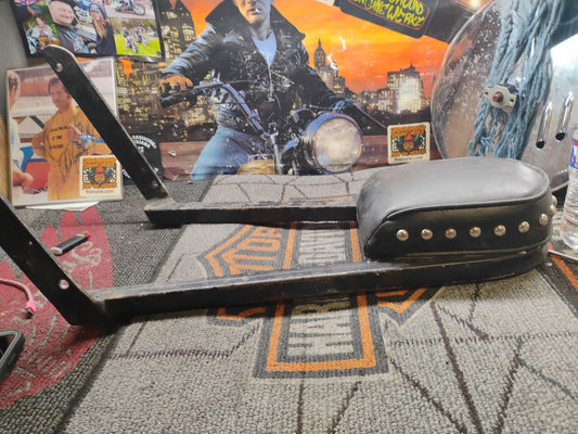 Suzuki Motorcycle Sissy Bar, w/ Black Padded Backrest 