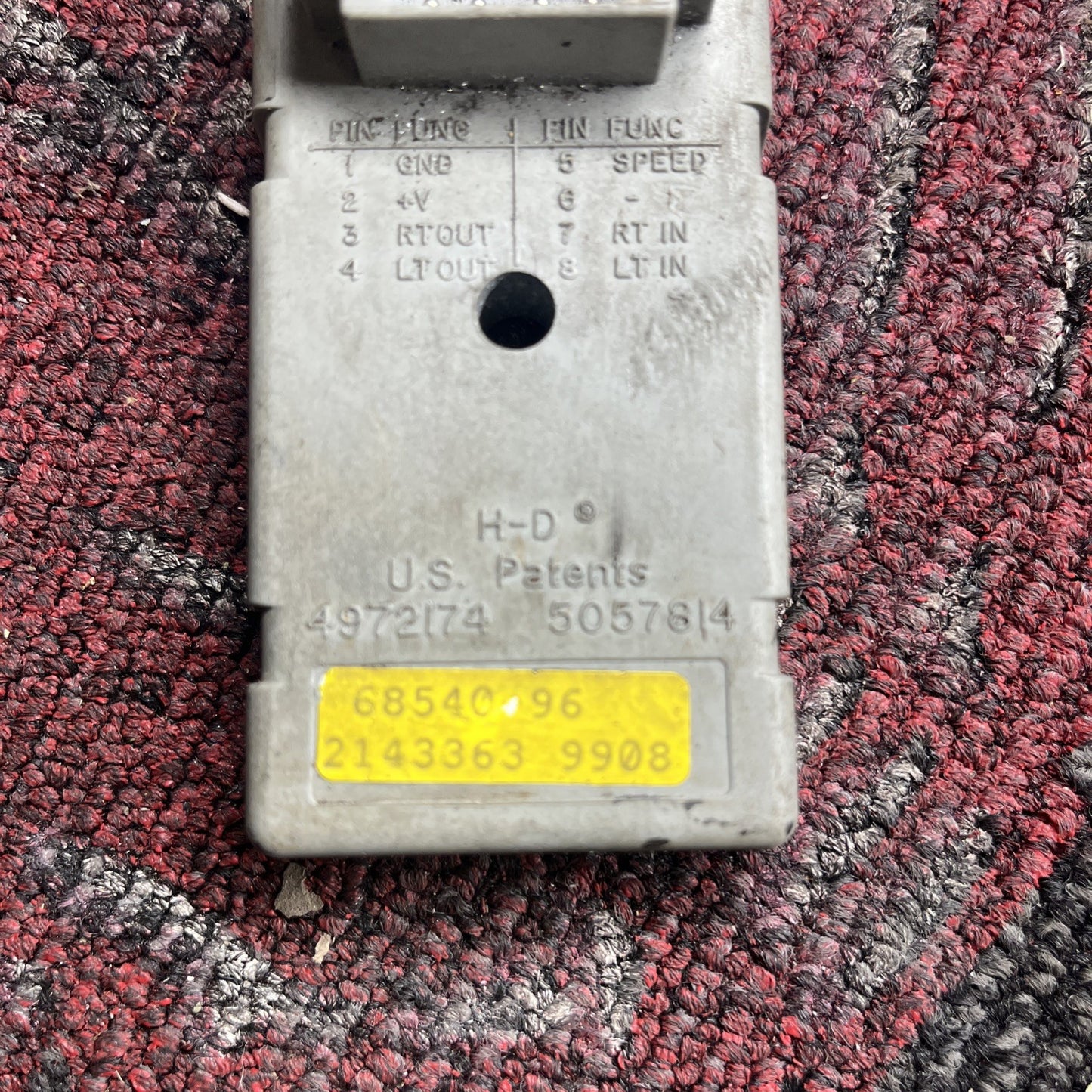 Harley-Davidson 2000 Softail Fat Boy Turn Signal Control Module 68540-96 