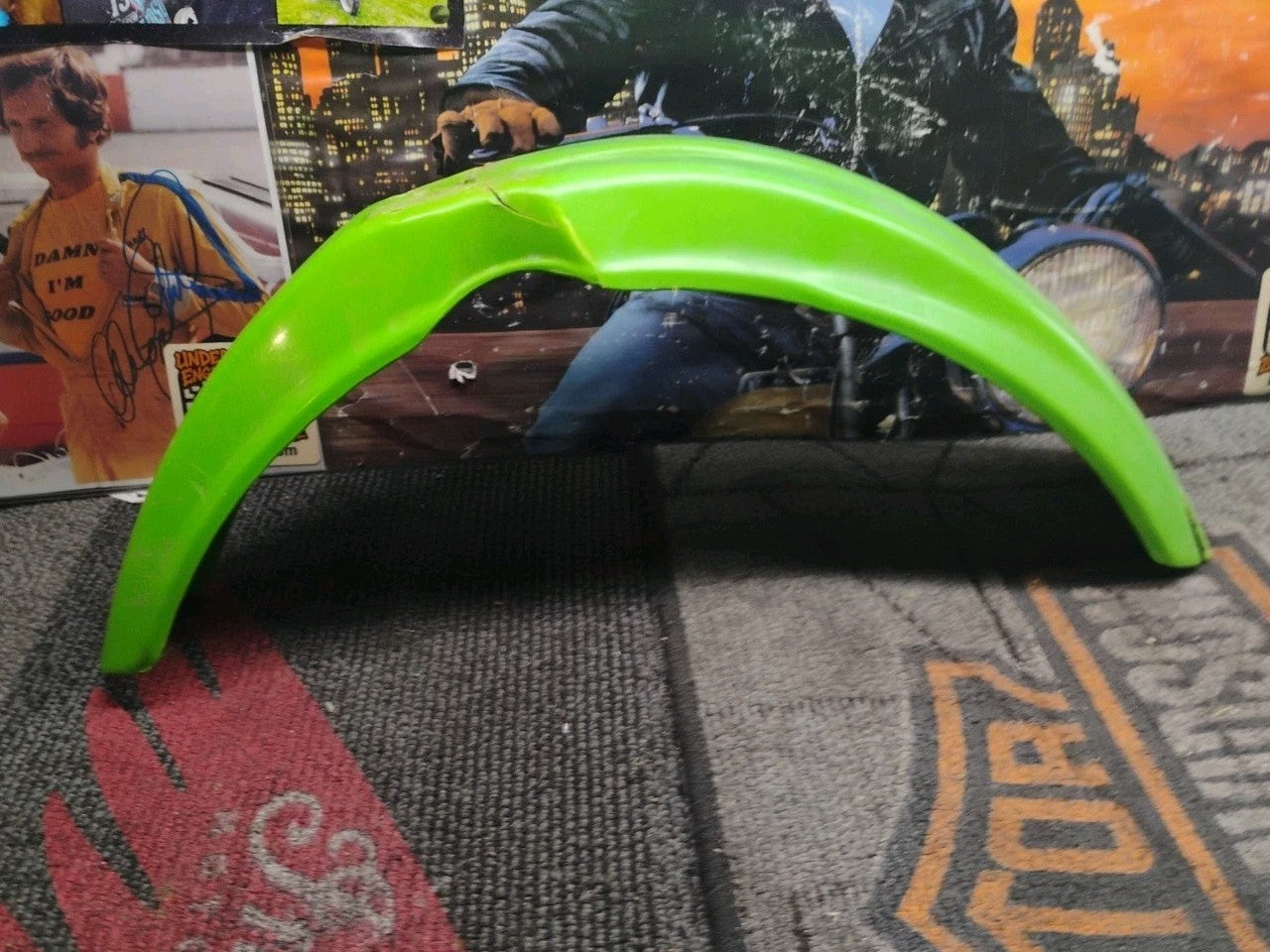 KAWASAKI FRONT FENDER 1992-2004 KX80 KX85 KX100 KX 60 80 85 100 LIME GREEN OEM