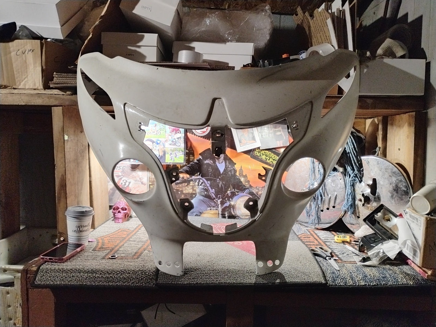 17 Indian Roadmaster Chief Upper Front Headlight Fairing Cover 