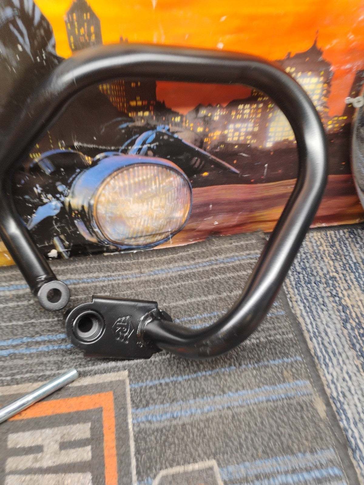 Fit For  Royal Enfield Hunter 350 Black Compact Engine Guardj1c  KXG 0053/F