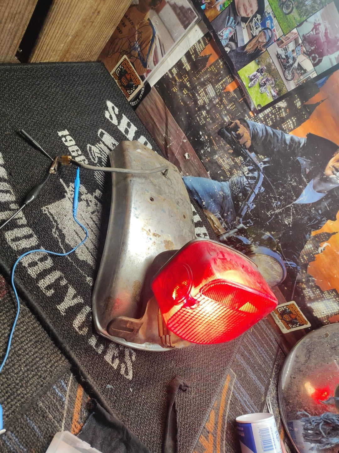 1981 KAWASAKI KZ750 LTD REAR FENDER TAIL LIGHT OEM KZ750H