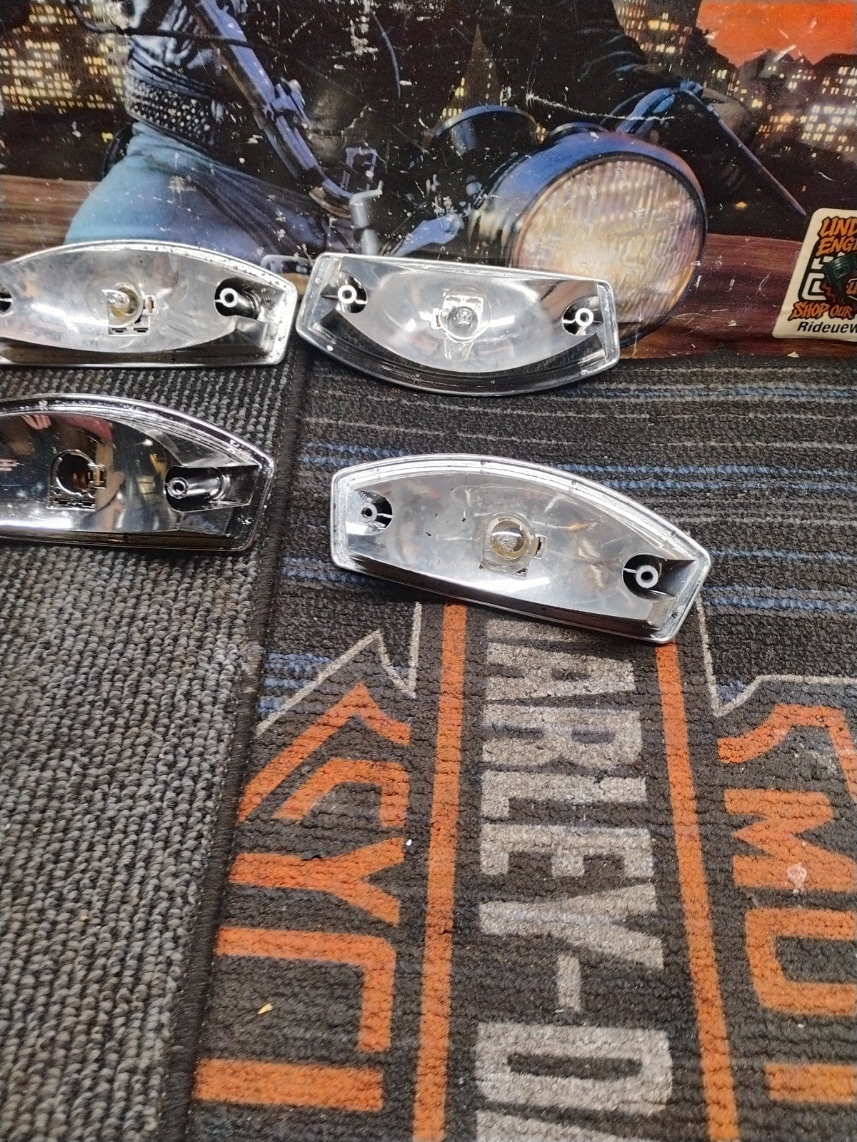 02 Buell M2 X1 S1 Cyclone Rear Brake Light Lamp Tail Light Base Oem