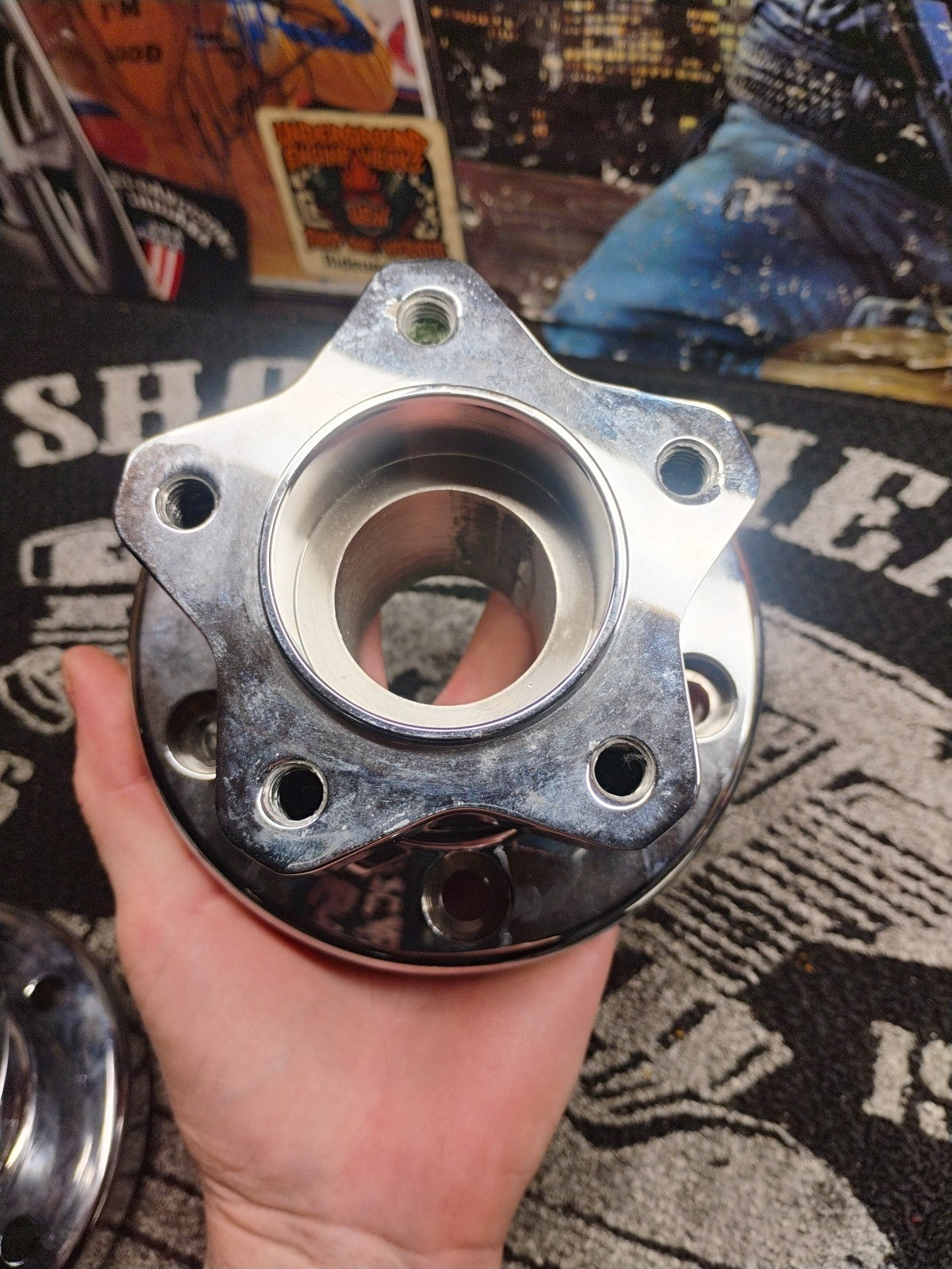 RFXMB-7 2.680 Wheel Hub Spacer Adapter Chrome 2000-Up Harley-Davidson