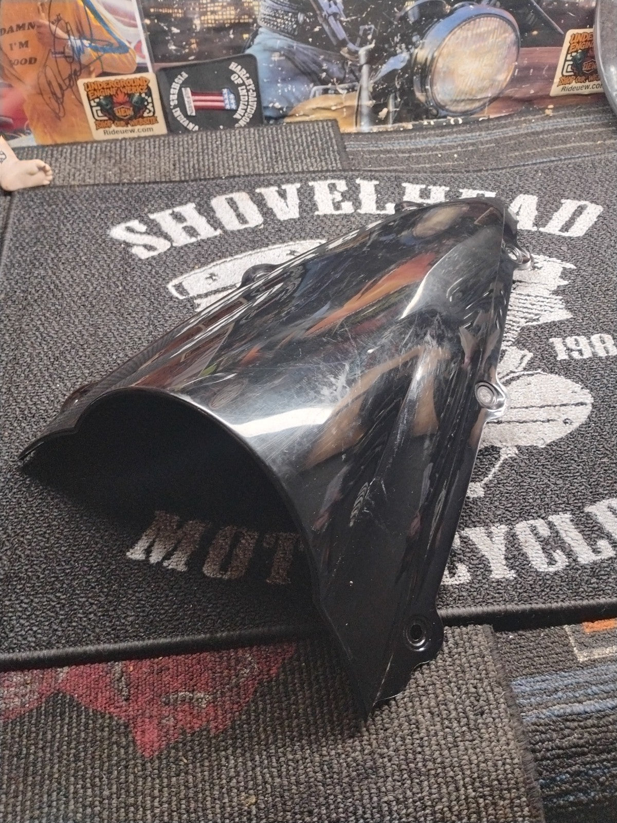 Motorcycle Black Windshield for Yamaha YZF R1 2004-2006 ABS Plastic Windscreen