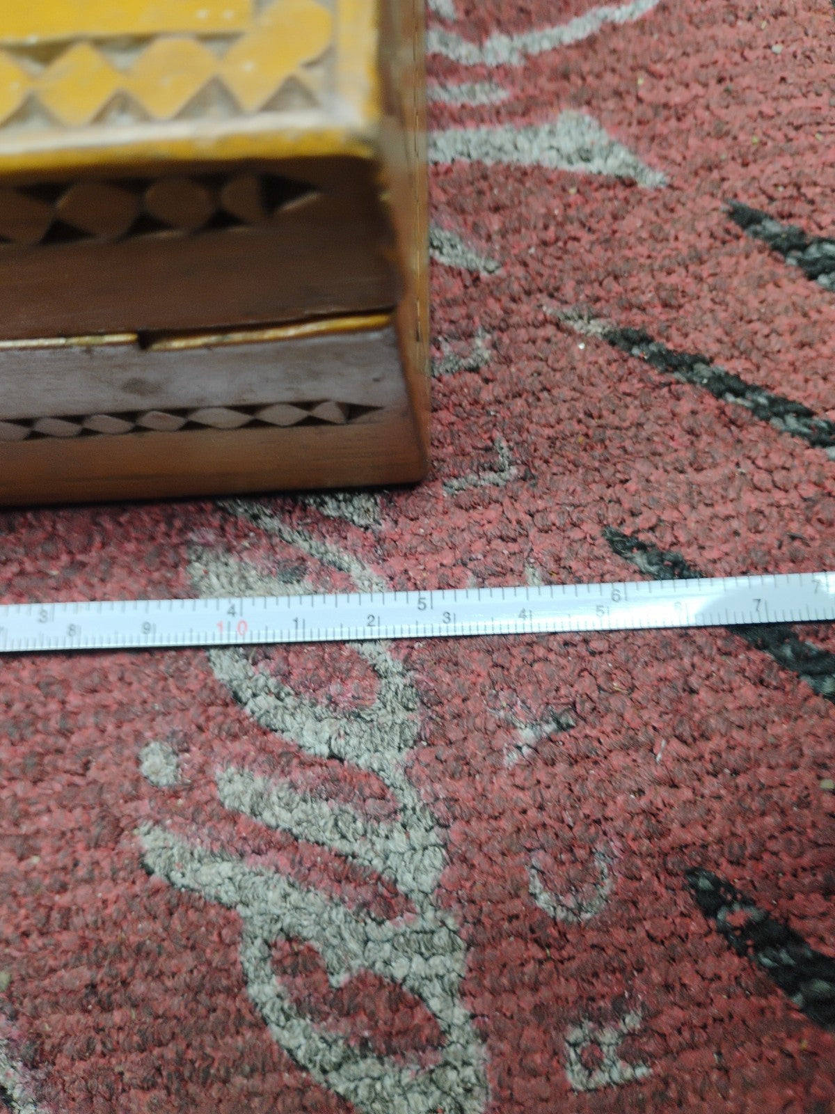 Jewelry box box jewelry box vintage wood carving