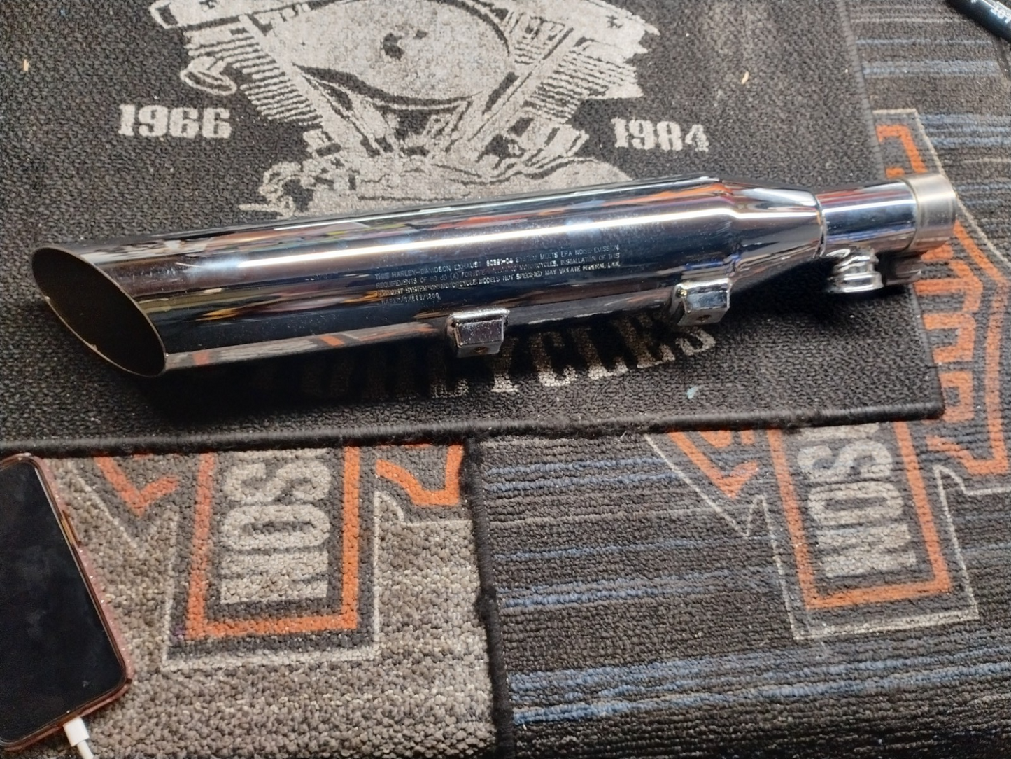 Harley-Davidson OEM Shorty Dual Rear Silencer Muffler 80391-04