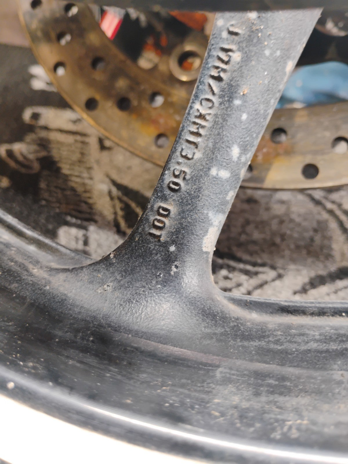2014 Yamaha YZF-R6 Front Wheel Rim OEM Dual Disc