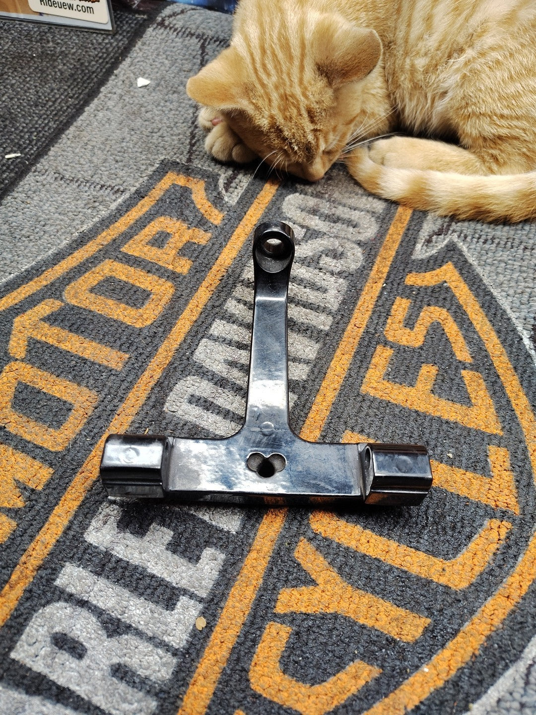 Harley FLT Touring Models Passenger Footboard Support (OEM, 1993-07)