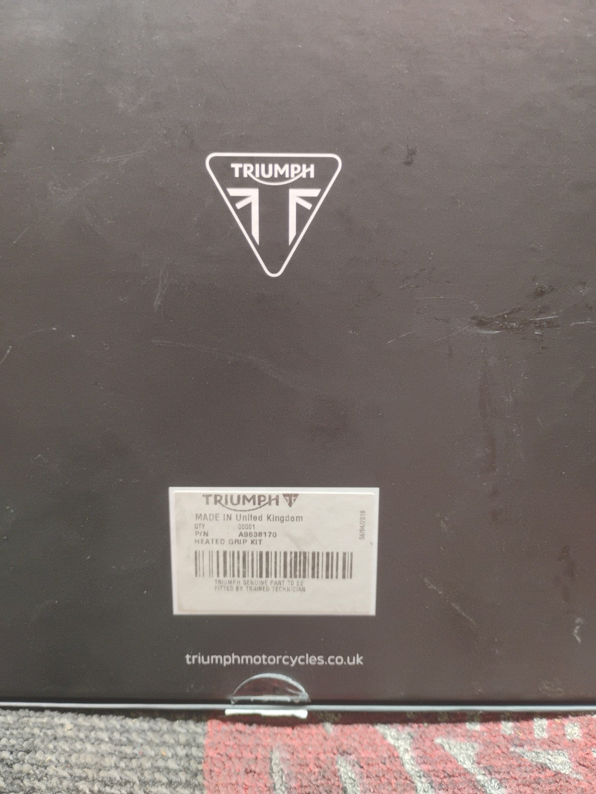 Triumph Motorcycle Heated Grip Kit P/N- A9638170