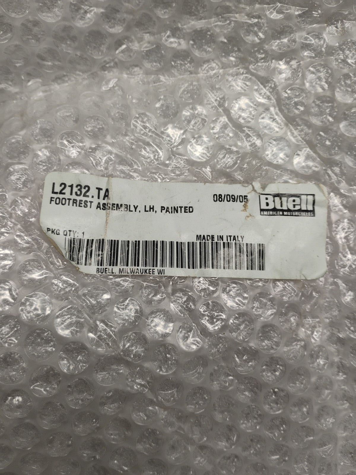 Buell Blast 250 Left Side Footrest Assembly #L2132.TA