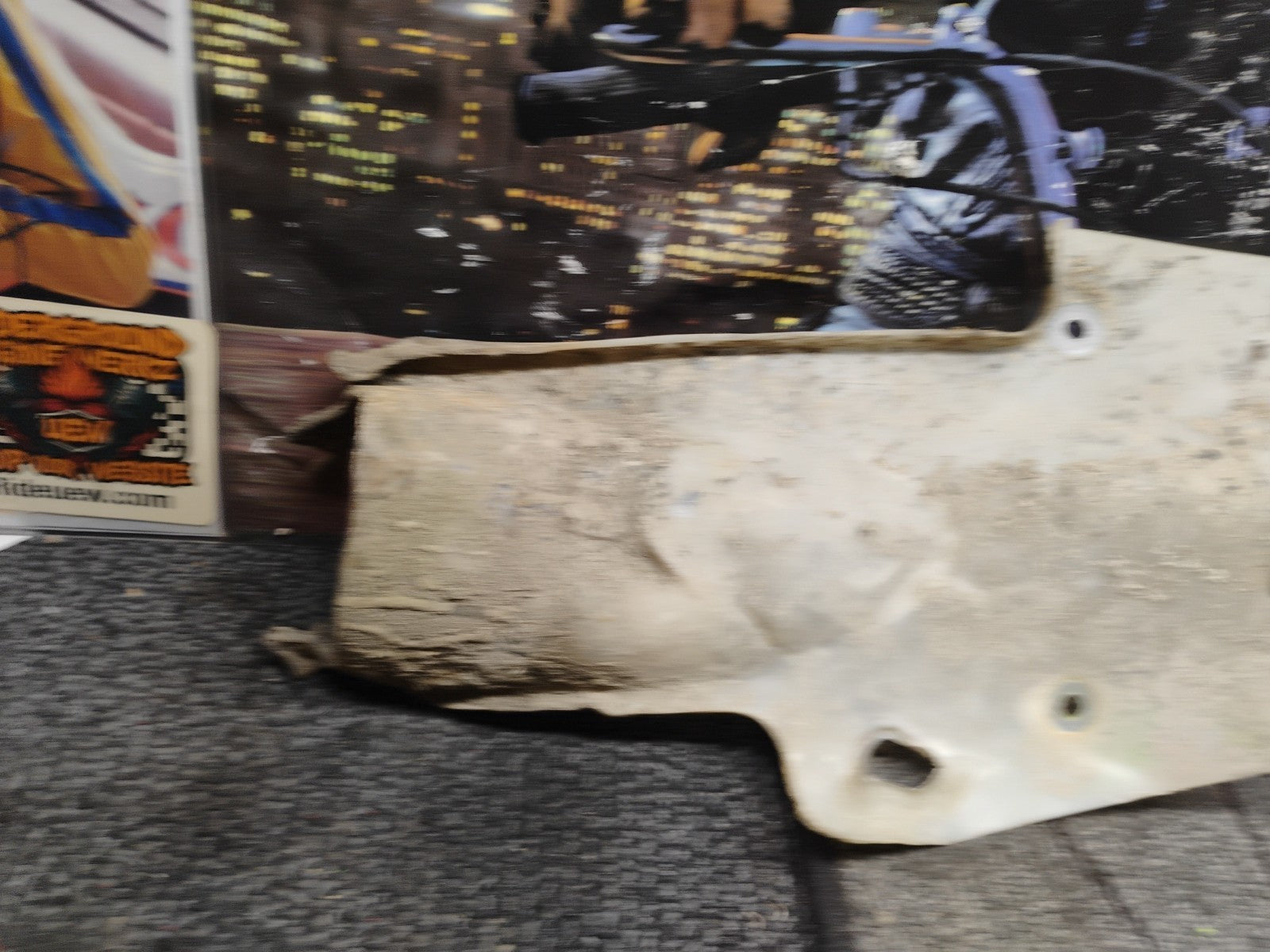 Kawasaki KX60 Rear Fender Mud Flap Splash Guard
