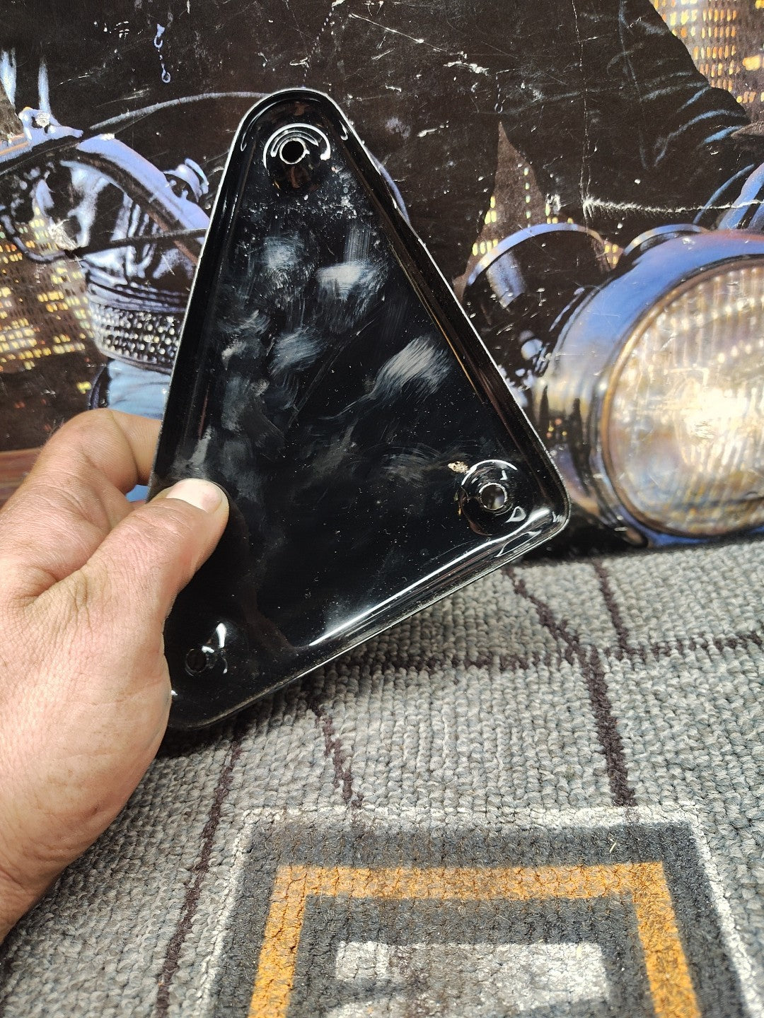 Black  Ignition Module Cover 82-03 Harley Sportster 66328-82T OEM NOS