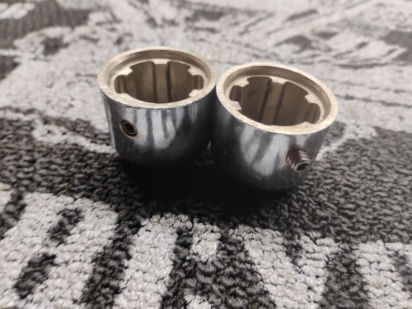Harley Davidson axle bolt covers chrome caps 