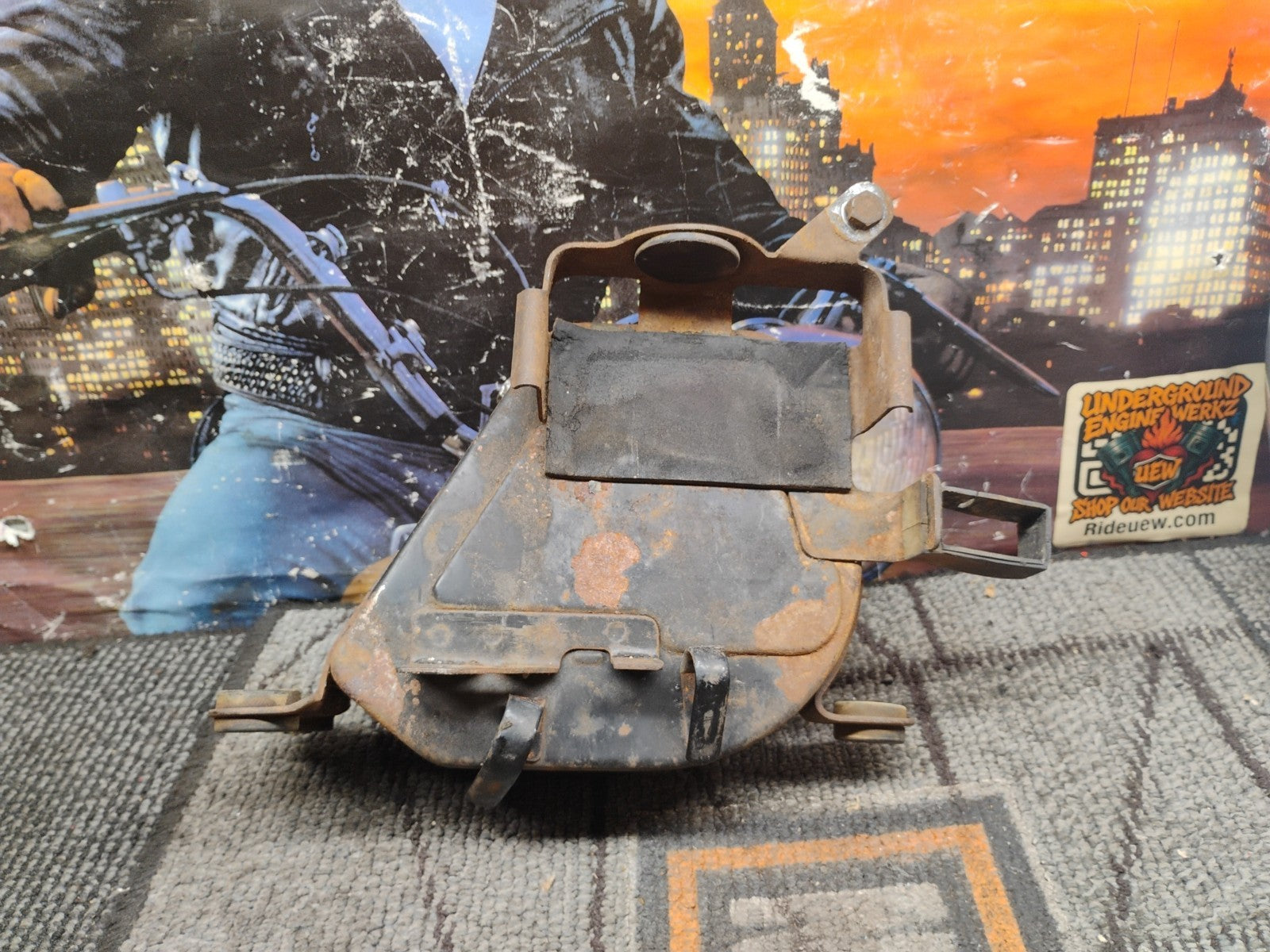 1974 CB 125S Airbox Air Filter Canister Battery Holder