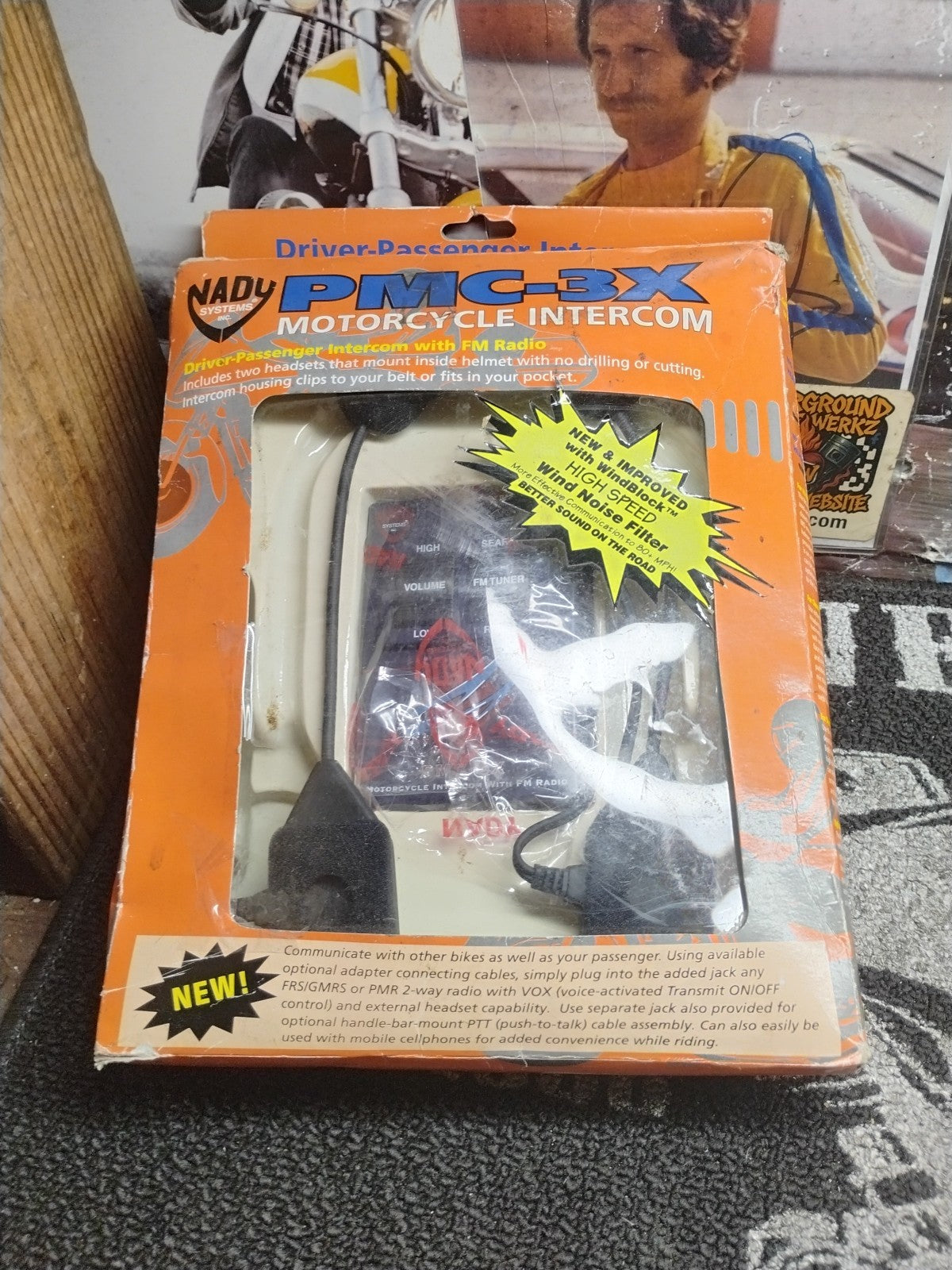 NADY PMC-3X Motorcycle FM Radio Driver Passenger Intercom System NOS