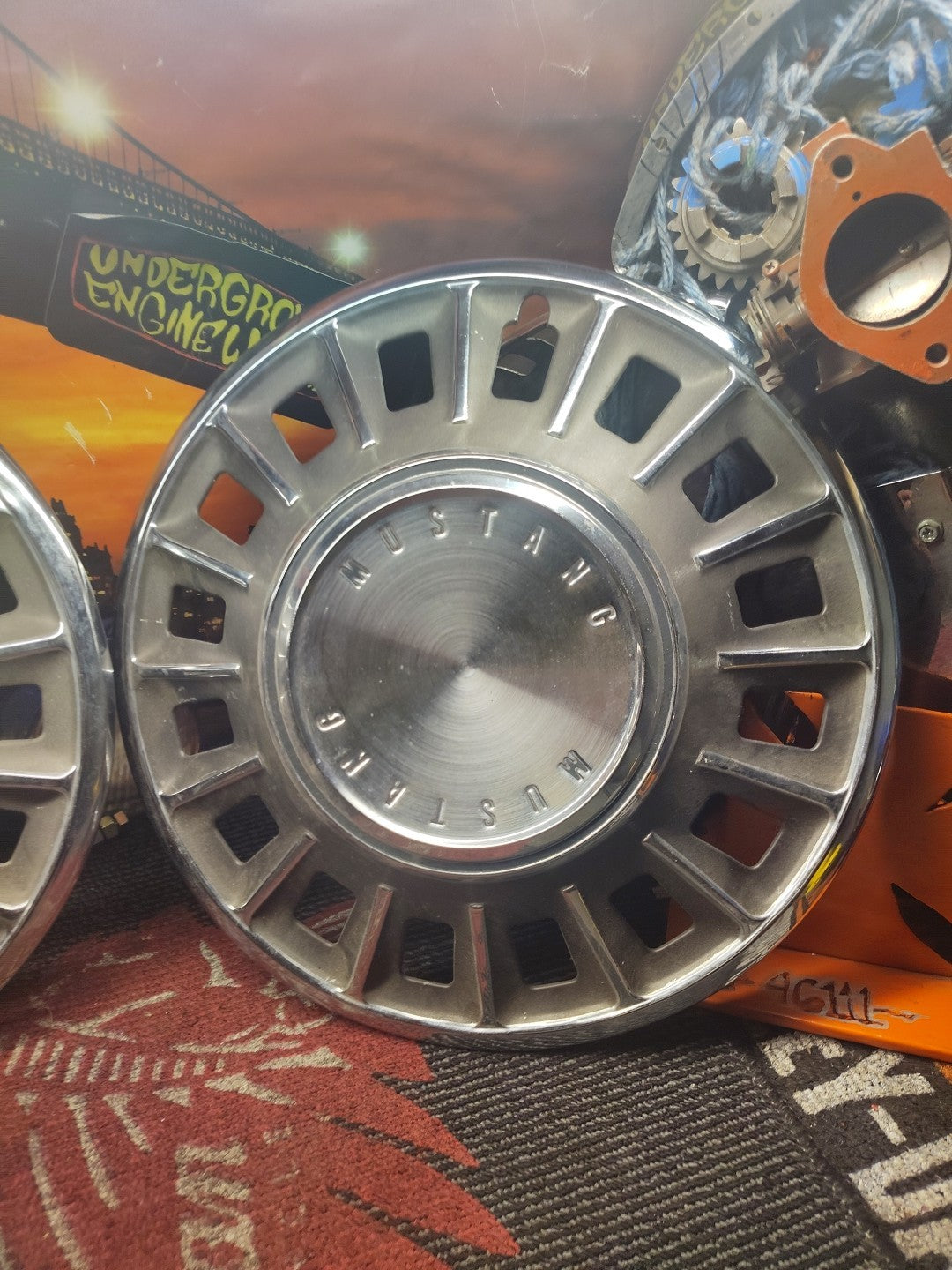 1968 Ford Mustang Hubcaps Wheel Covers SET OF 3