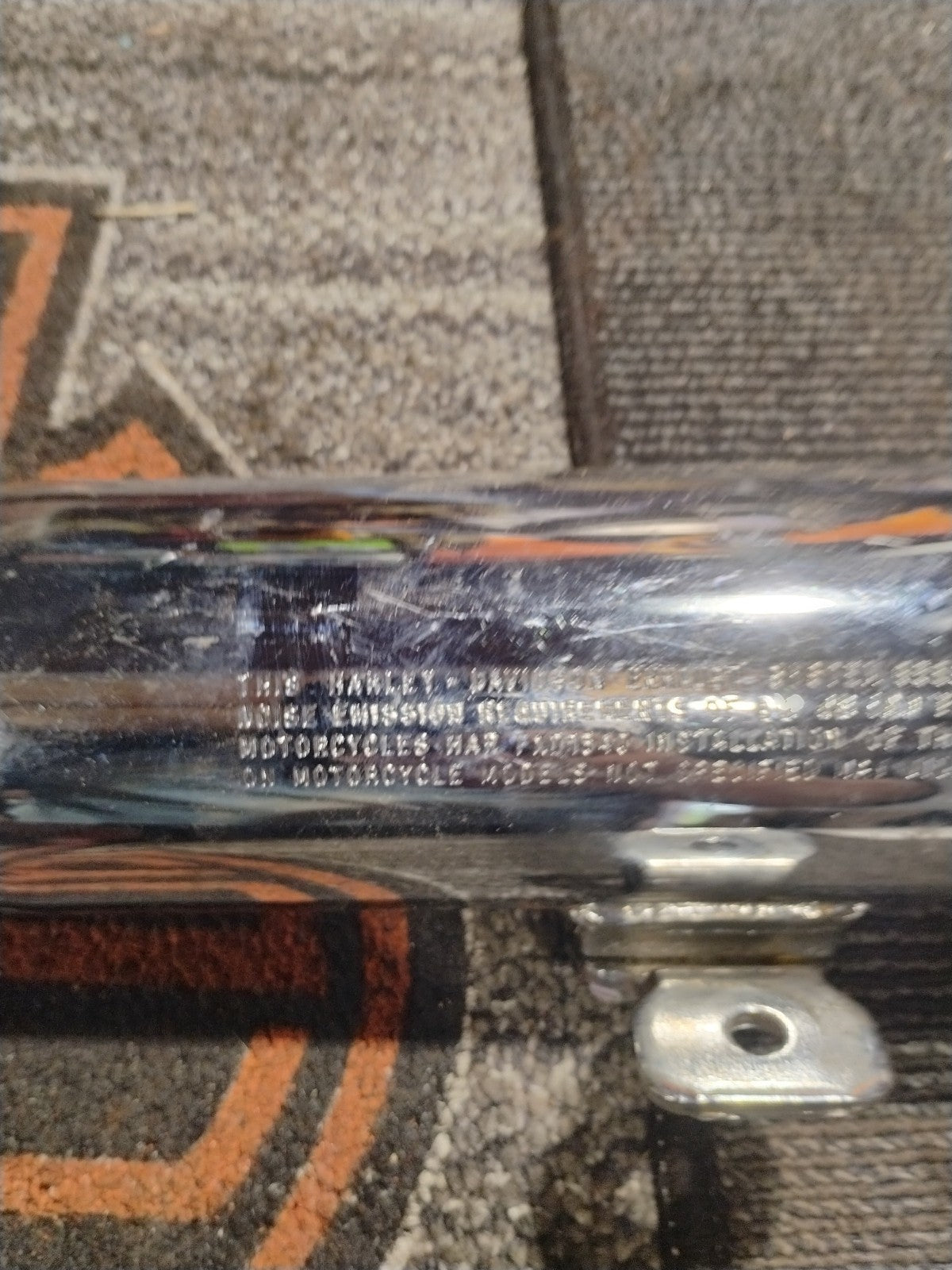 Harley-Davidson 65898-95 Fishtail Muffler Exhaust Chrome