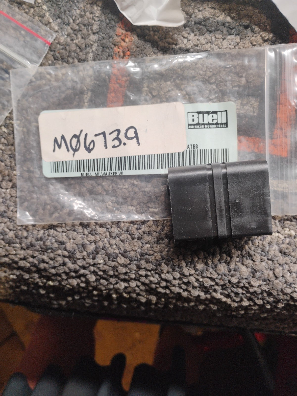 Buell OEM M0673.9 Electrical Connector Block Mount Bracket