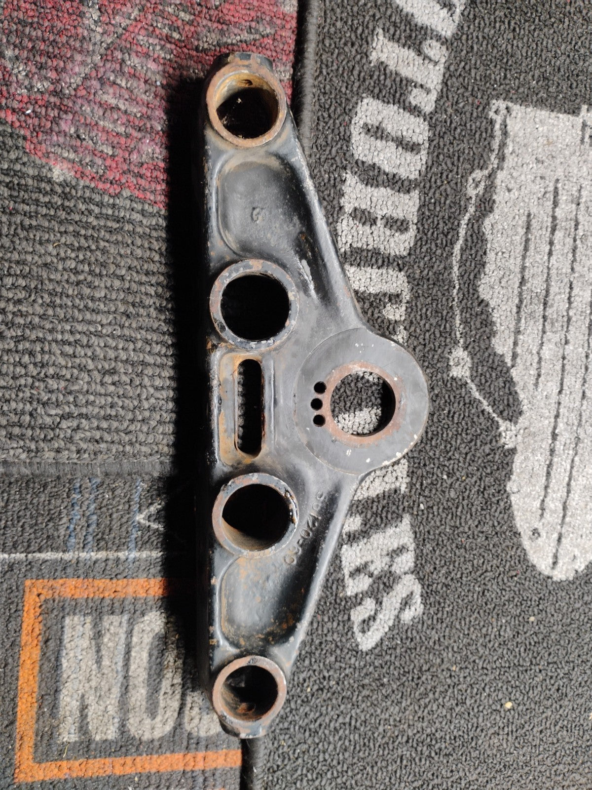 HARLEY OEM 56120-60 HYDRAGLIDE TOP TRIPLE TREE PANHEAD FL FLH BLACK PATINA