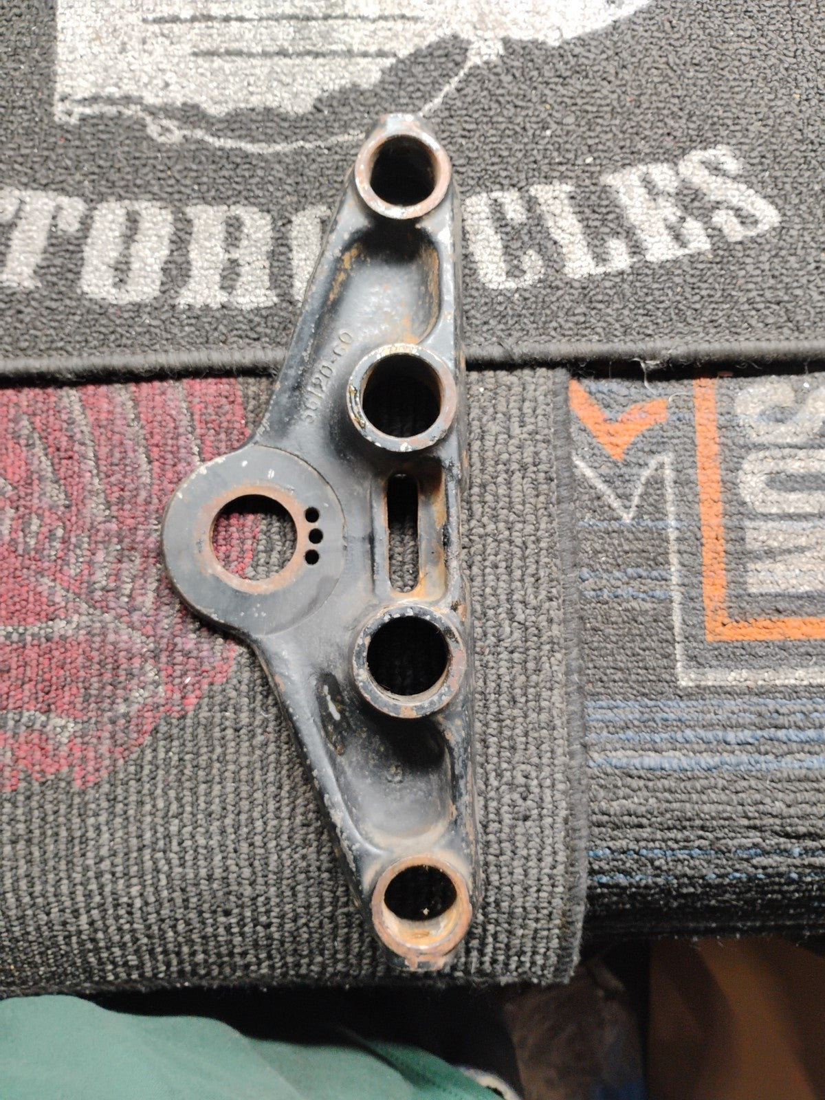 HARLEY OEM 56120-60 HYDRAGLIDE TOP TRIPLE TREE PANHEAD FL FLH BLACK PATINA