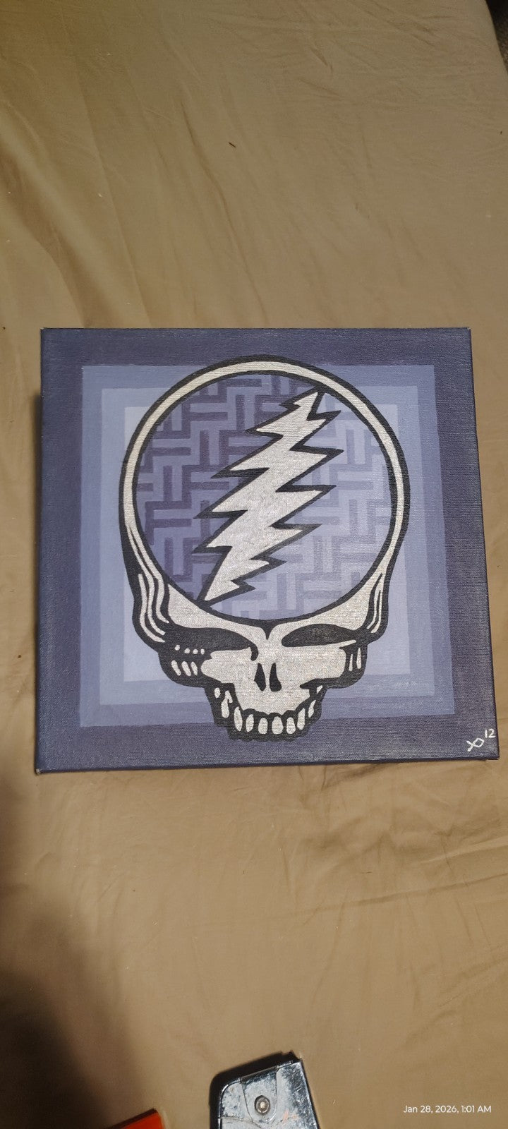 Hand Painted Grateful Dead Still Your Face Painting One Of A Kind Art 