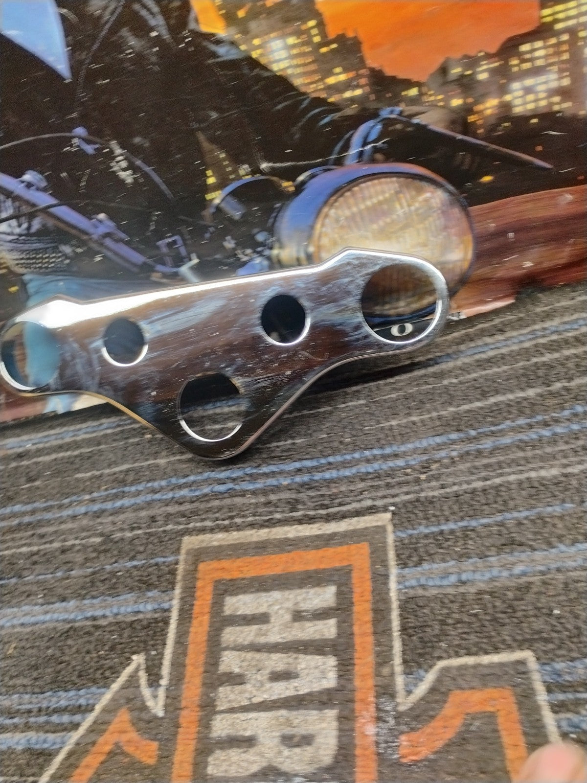 Harley Davidson Dyna Chrome Top Triple Tree Cover  fits Harley Davidson Dyna