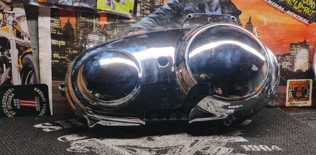 OEM Harley Davidson Sportster Chrome Primary Cover XL883 XL1200 Outer Primary