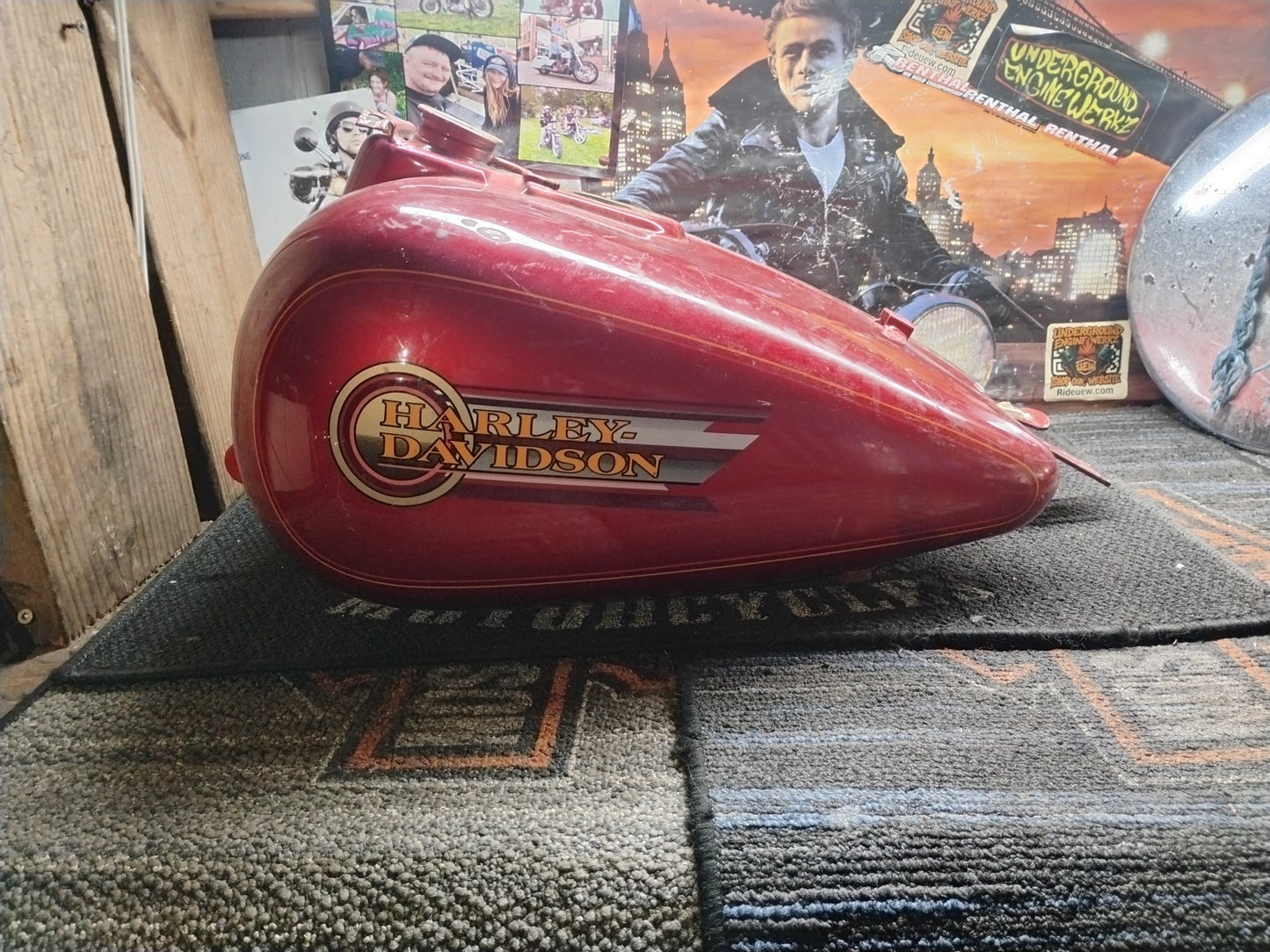 1994-1998 Harley-Davidson FLHTC Electra Glide Ultra Classic Fuel Tank Red OEM