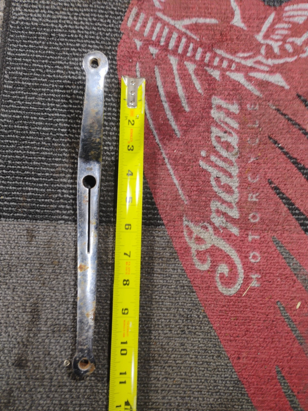 Chrome Heel Toe Shift Lever w Smooth Center Hole for Harley FL Models 1965-1984