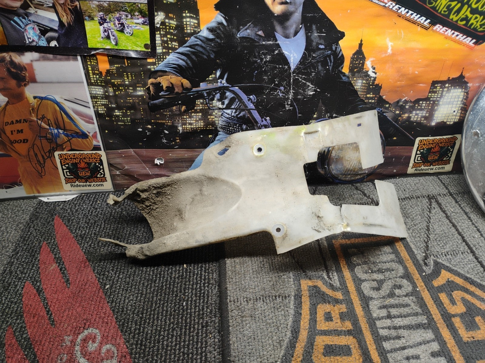 Kawasaki KX60 Rear Fender Mud Flap Splash Guard