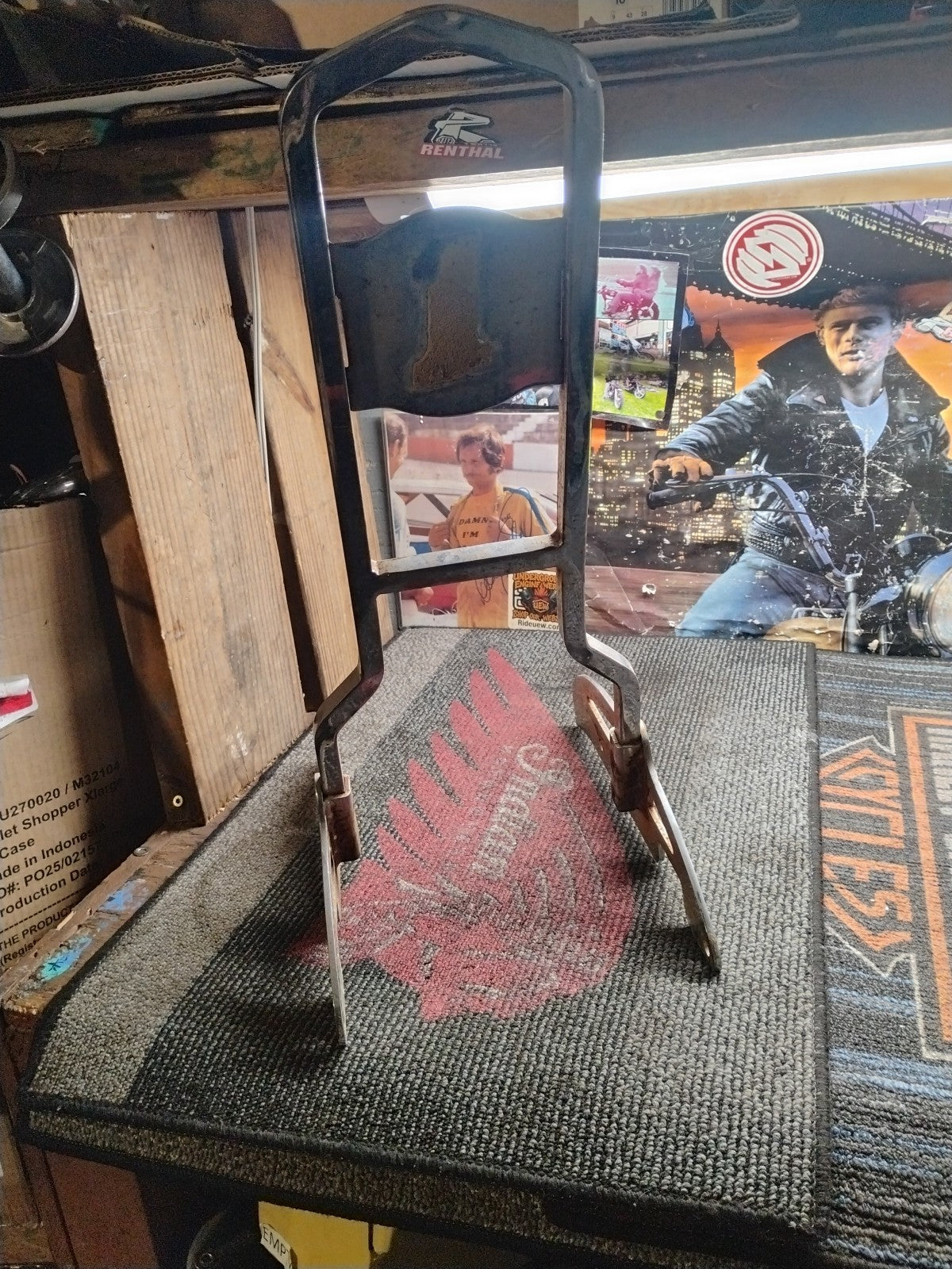 Harley Davidson Shovelhead Sissy Bar Back Rest 1972-85 FX