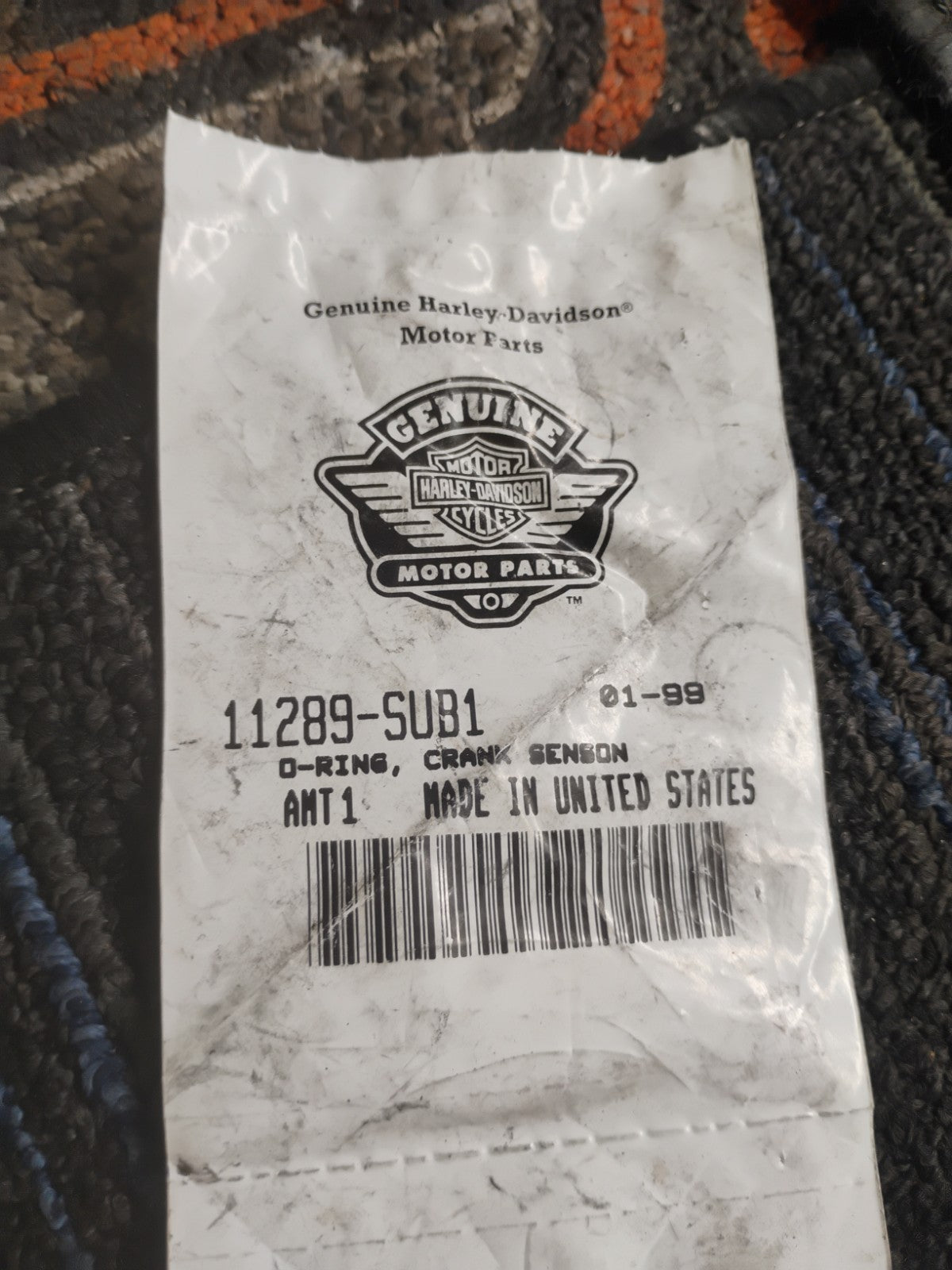 NOS OEM Harley-Davidson Crank Sensor O-Ring 11289-SUB1 Genuine Factory Seal
