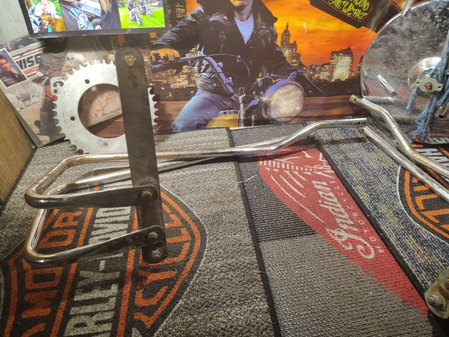 HARLEY DAVIDSON FLH SHOVEL HEAD SADDLEBAG GUARD KIT Vin Oem- 58 - 84