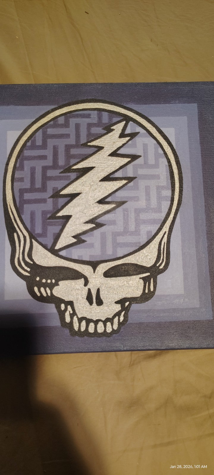 Hand Painted Grateful Dead Still Your Face Painting One Of A Kind Art 