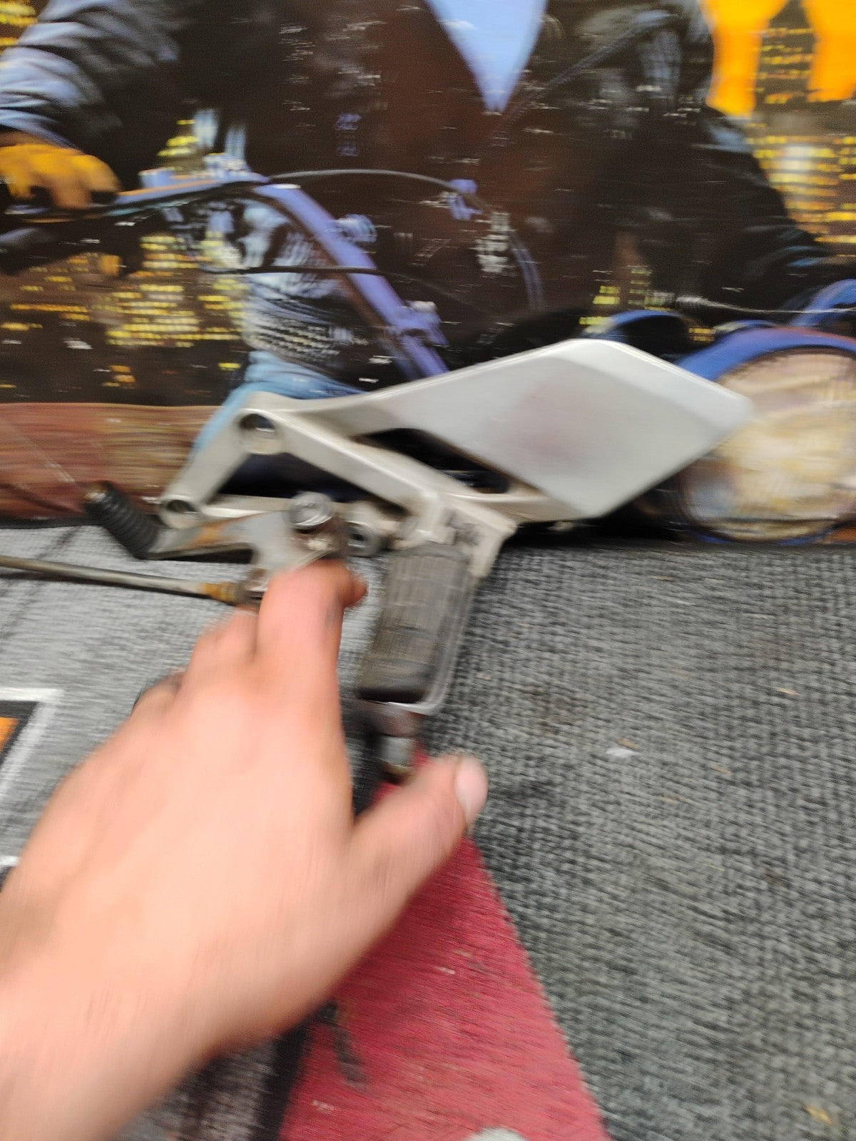 1991 Honda CBR600 F2 CBR 600 600F2 CBR600F Foot Peg Pedal Mount Left Shifter I12