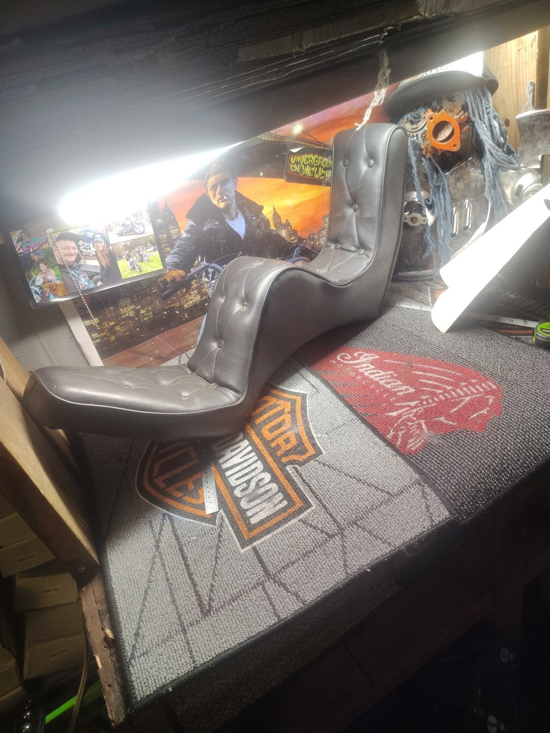 Vintage Drag SpecialtyHarley Panhead Shovelhead Sportster King&Queen Rigid Seat