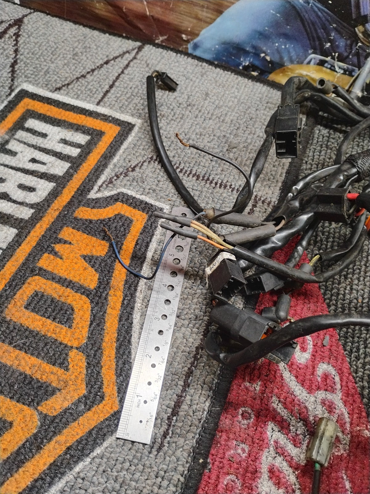 2000-2009 Buell Blast Main Engine Wiring Harness Motor Wire Loom Almost Complete